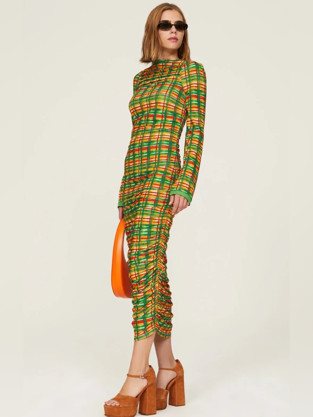 SIMON MILLER Azora printed jersey midi dress Small - Picture 2 of 12